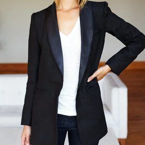 Emerson Fry Wingtip 2 Dinner Jacket - Black Linen